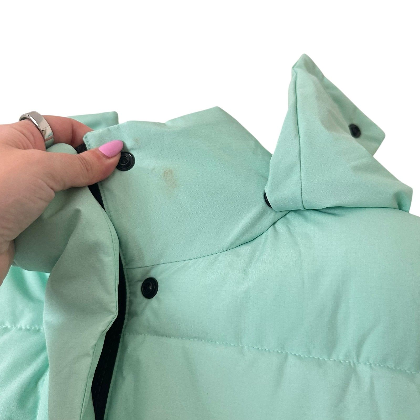 Wuxly Eko Down Filled Parka Mint Green Small — image 4 of 5
